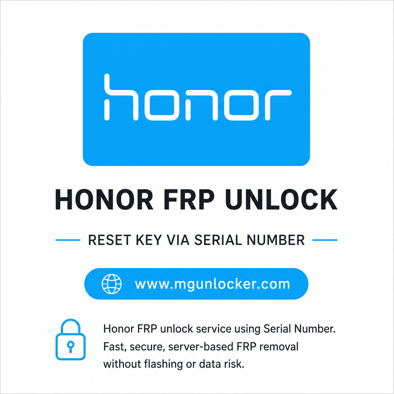  HONOR FRP Unlock By Key - Worldwide - [ 10 - 60 Min ] - [ 12 Hours Max 100% ]